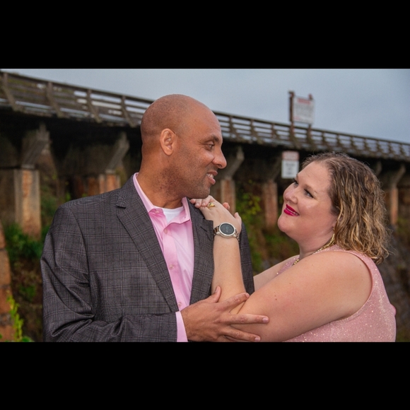 1x glamorous pink dazzling hi-low dress - Picture 3 of 7